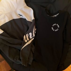 2 Victoria secret sweatshirts